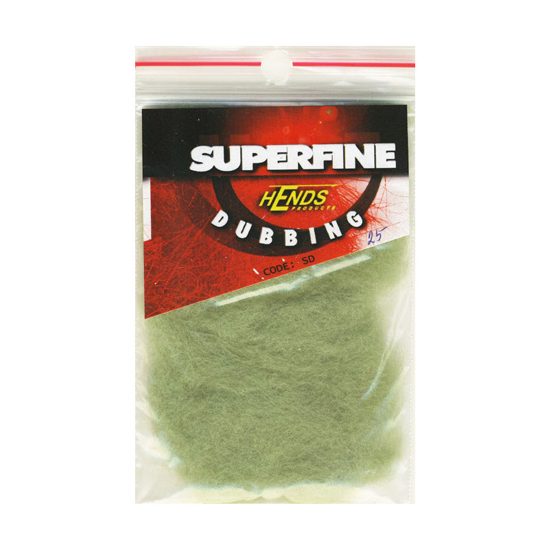 Hends tørrflue Superfine Dubbing - Turquoise Olive - 25
