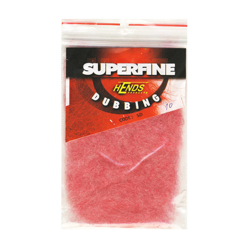 Hends tørrflue Superfine Dubbing - Pink Red - 10