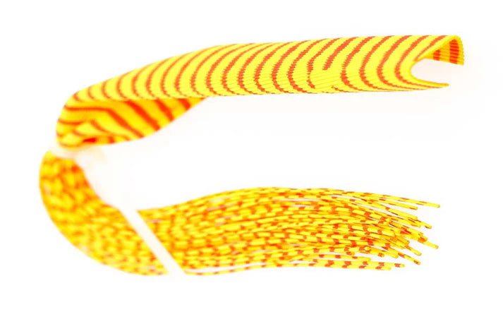Rubber legs Barred round medium - red-yellow