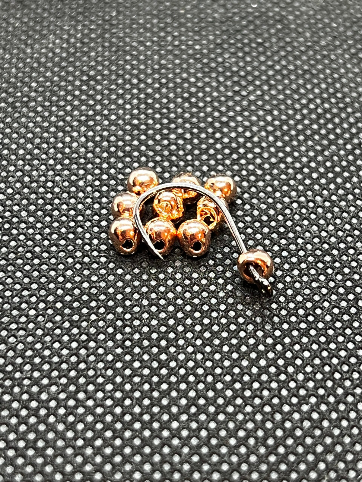 Tungsten 4 mm Jig Off / Offset Beads - Copper/pink/gold