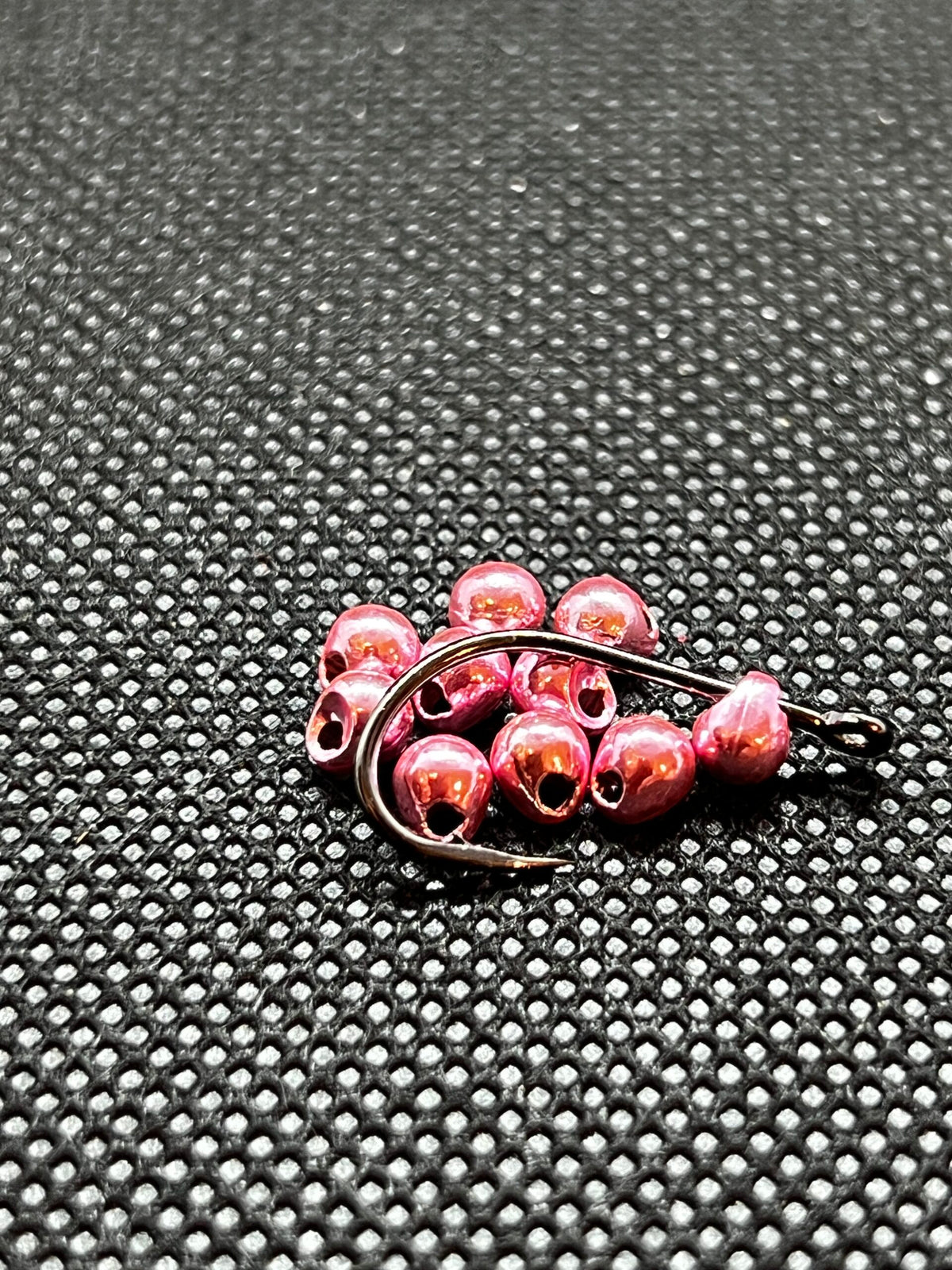 Tungsten 4 mm Jig Off / Offset Beads - Light Pink