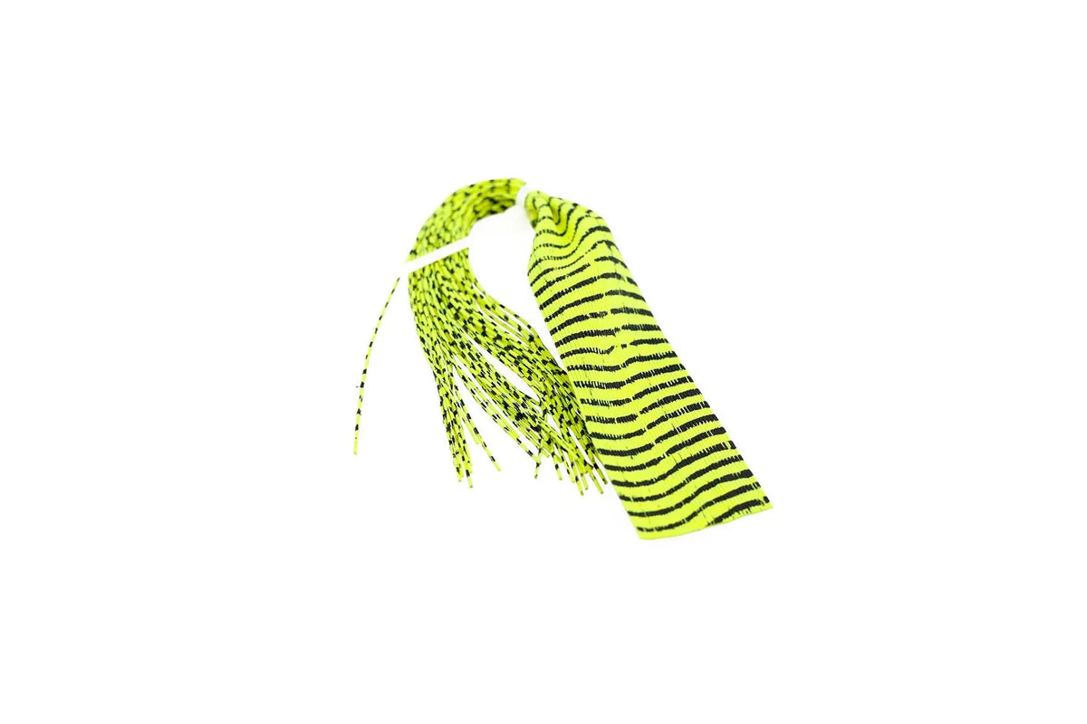Rubber legs Barred round medium - black-yellow