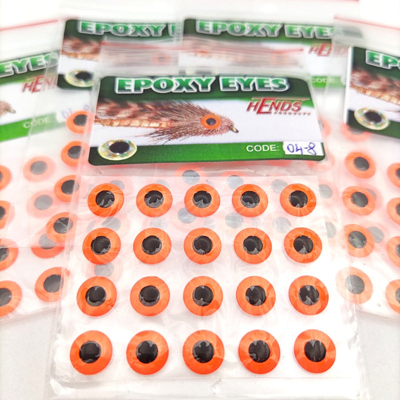 Epoxy Eyes - Red / Orange Fluo - 4, 5mm image