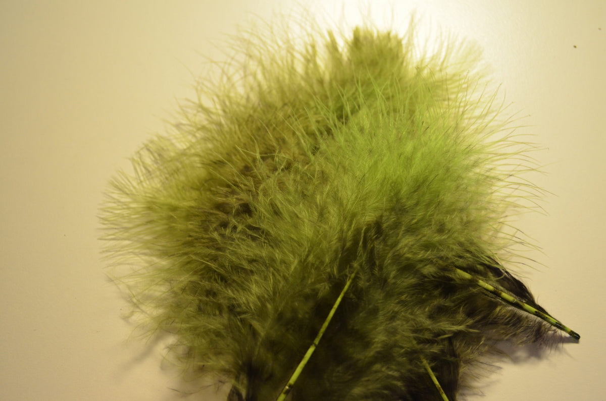Hends Grizzly Marabou - Chartreuse / Black