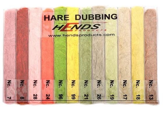 Hare Dubbing Plus - Dispenser 12 colours Light - 2