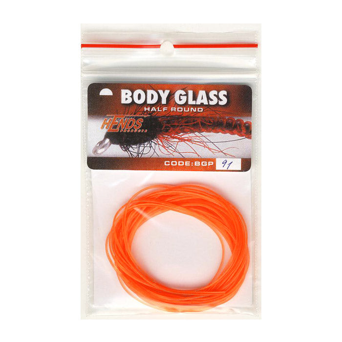Body Glass Round (larva lace) - Orange Fluo - 91