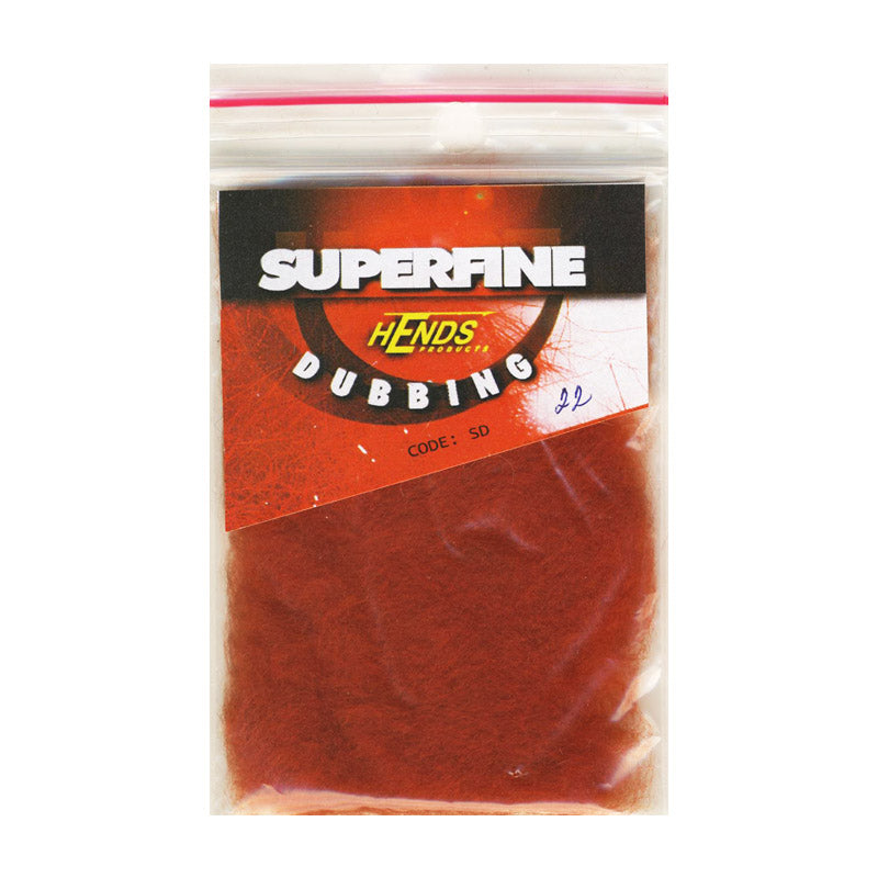 Hends tørrflue Superfine Dubbing - Rusty - 22