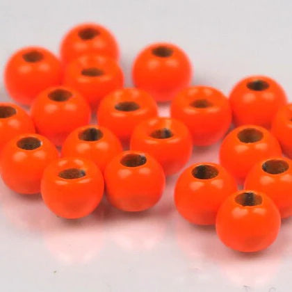 Hends Normal Beads Tungsten 3,8 og 3,3 mm - Fl. Orange, 3,8 mm