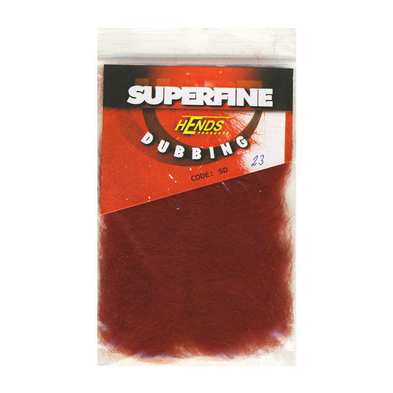 Hends tørrflue Superfine Dubbing - Red Brown - 23