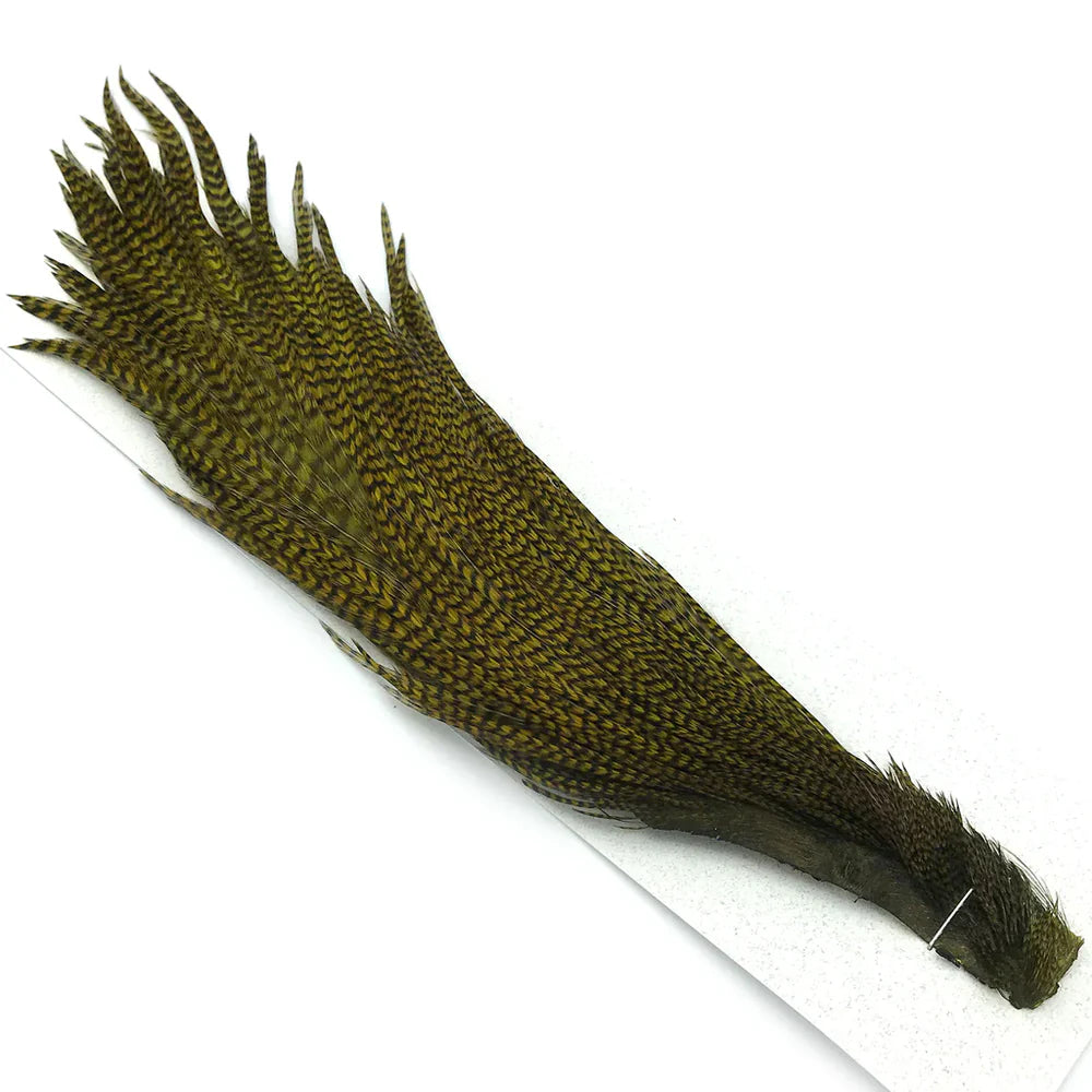 Half Cape (Hareline). - Grizzly Olive