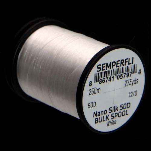 Semperfli Nano Silk 12/0 White 250 m