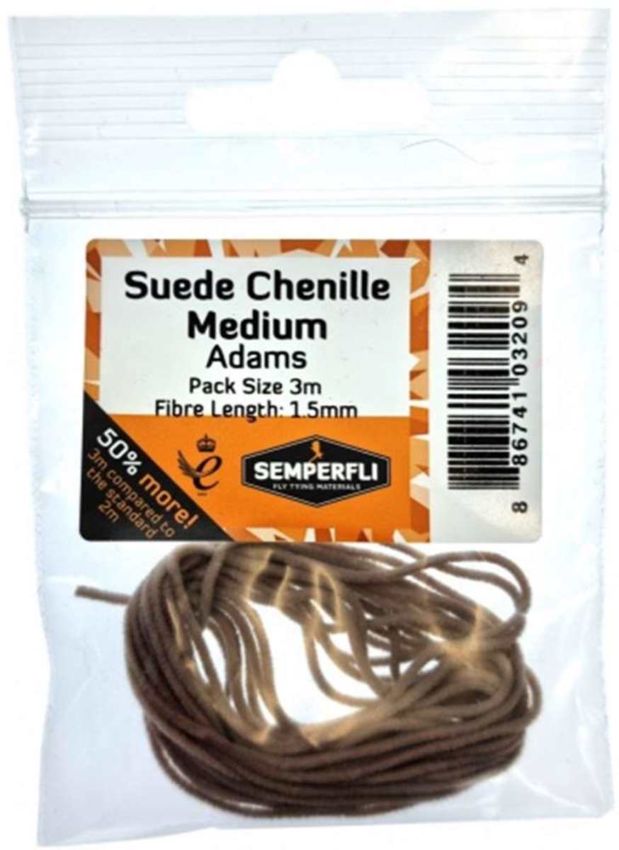 Semperfli Suede Chenille 2 mm og 1,5 mm - Adams Lt Brown 1,5 mm