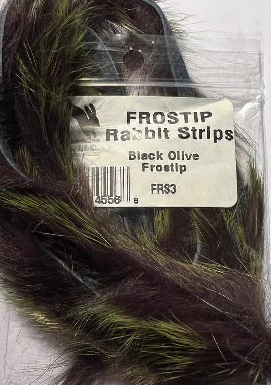 Pulsator Zonker strips 3 farger - frosted olive tip image