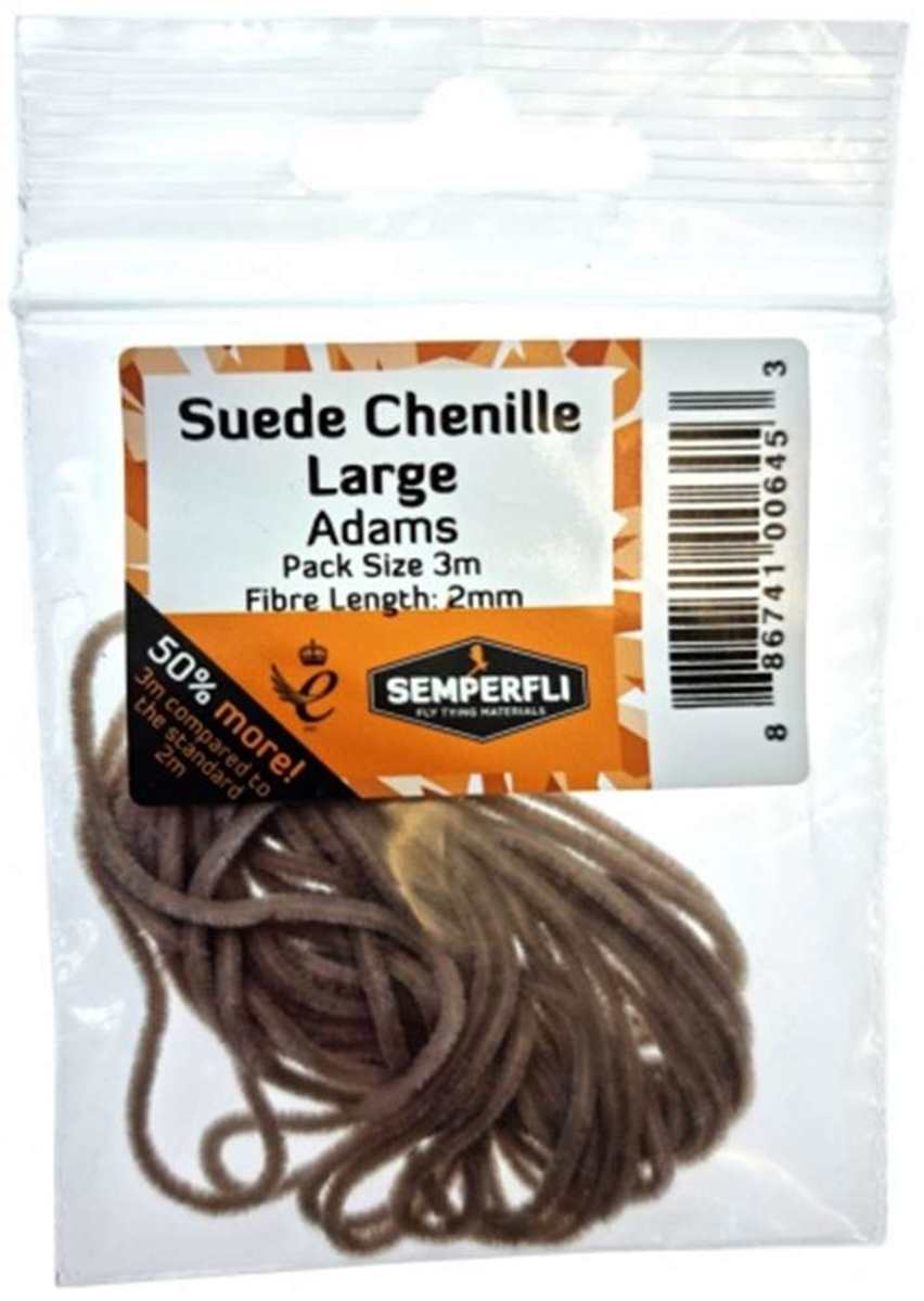 Semperfli Suede Chenille 2 mm og 1,5 mm - Adams Lt Brown 2 mm