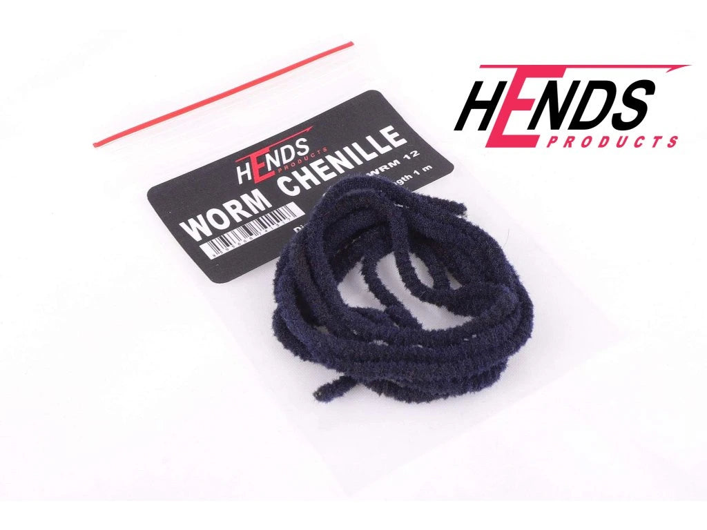 Worm Chenille 3 mm - Black - 30