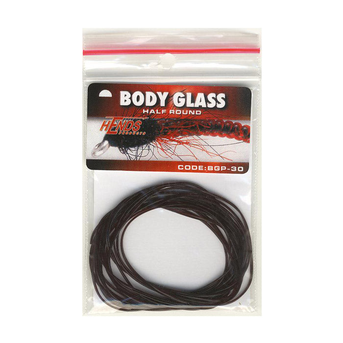 Body Glass Half (Larva Lace) Round 1,2 mm - Black - 30