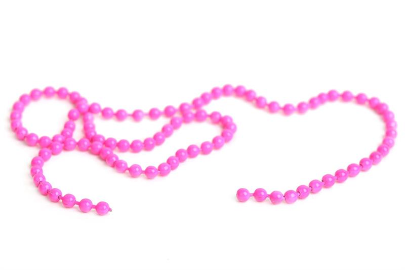 Bead Chain 4,8 mm - fl pink
