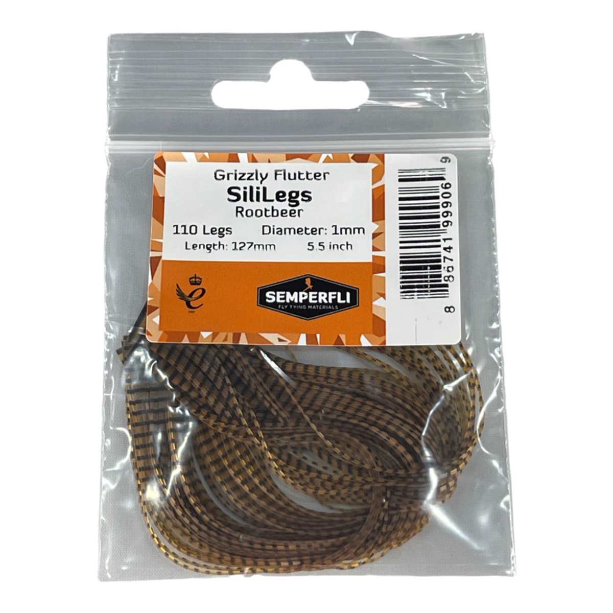 SiliLegs Grizzly Semperfli - Rootbeer