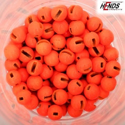 Hends Beads Jig Tungsten Slotted - Fluo orange, 3,3 mm