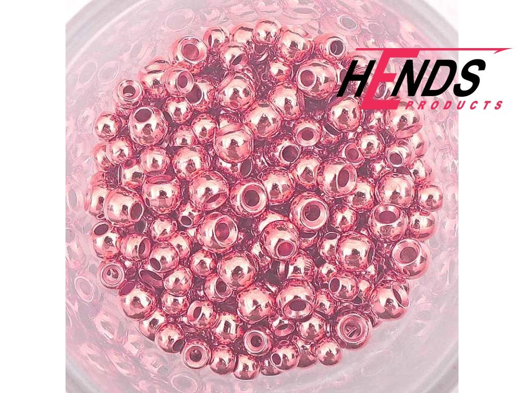 Hends Normal Beads Tungsten 3,8 og 3,3 mm - Anodizing Pink, 3,8 mm
