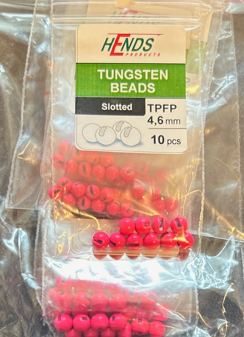 Hends Beads Jig Tungsten Slotted - Flou Pink Paint, 4,6