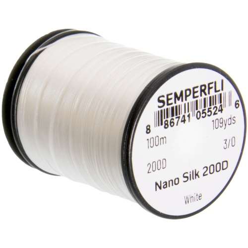Semperfli Nano Silk 3/0 White 100 m