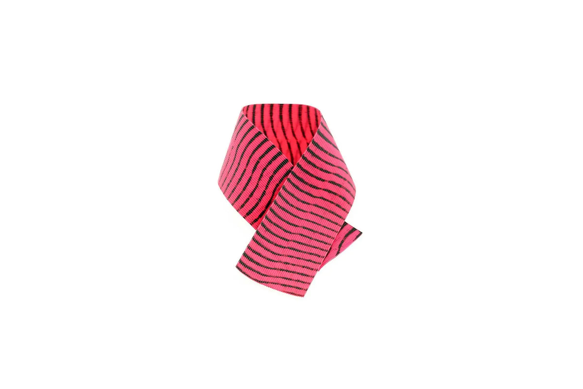 Rubber legs Barred round medium - black-pink