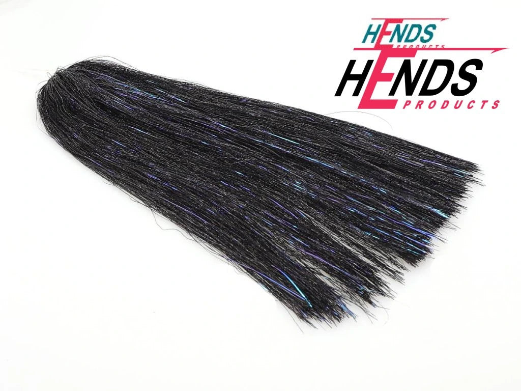 Hends Sparkle Streamer Hair - Black Peacock 97