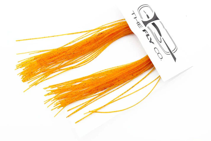 SiliLegs Barred /Flake - Orange-gold flake