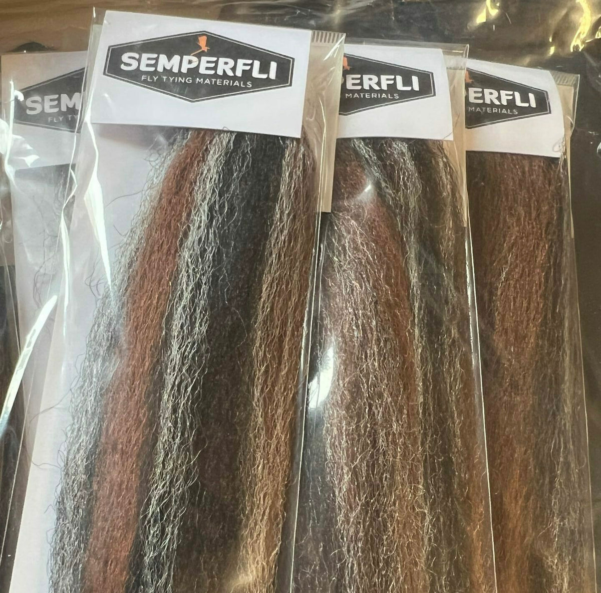 Semperfli Predator Fibre JR (polygarn flytende) - Black Nose Dace image