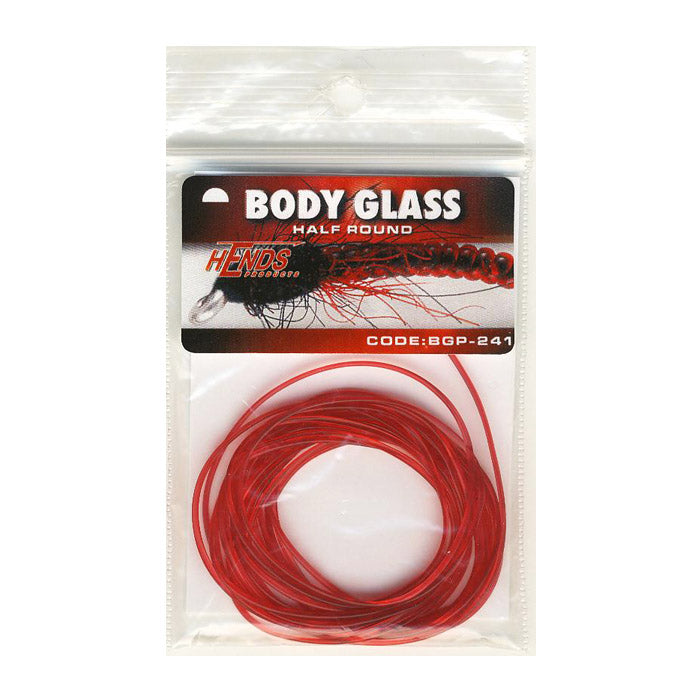 Body Glass Half (Larva Lace) Round 1,2 mm - Red Pink - 241