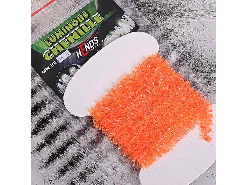 Hends Flash Chenille 4 mm - Luminous 07 Orange