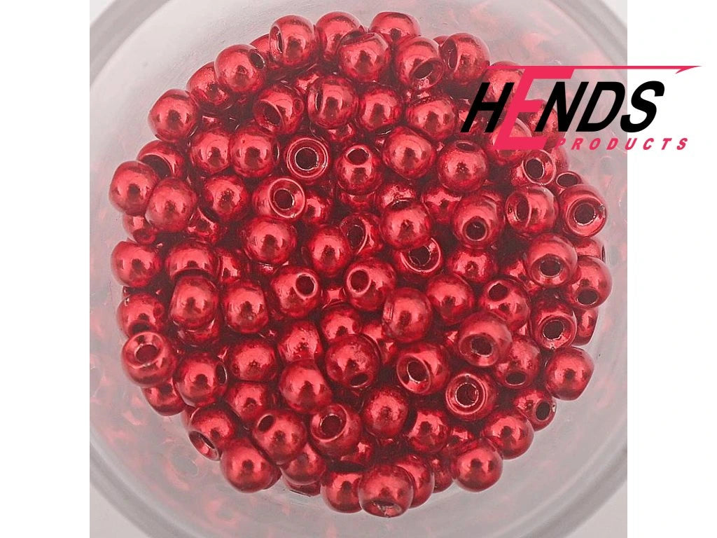 Hends Normal Beads Tungsten 3,8 og 3,3 mm - Anodizing Red, 3,8 mm