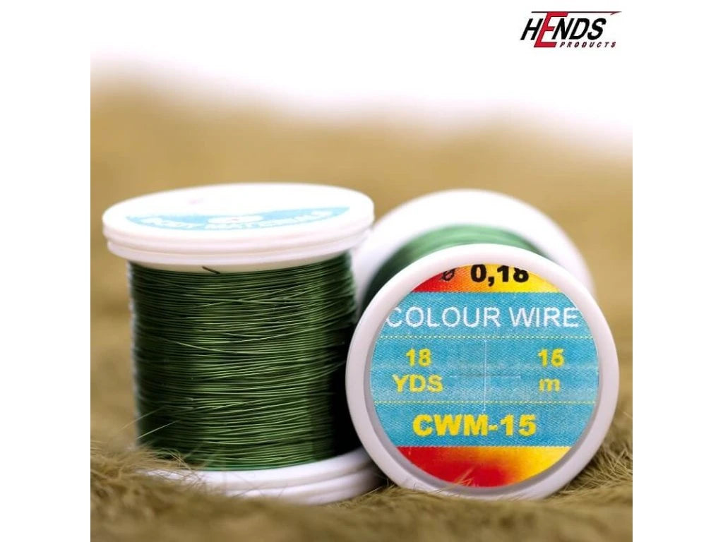 Hends Colour Wire 0,18 - Olive - 15